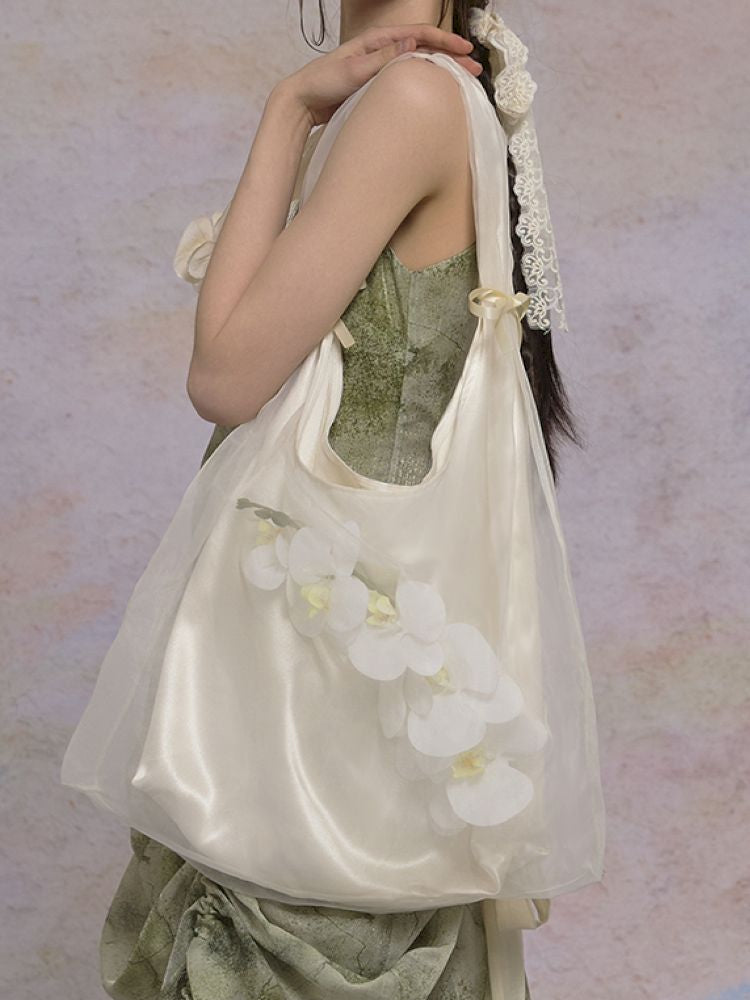 Butterfly Orchid Organza Bag【s0000013592】