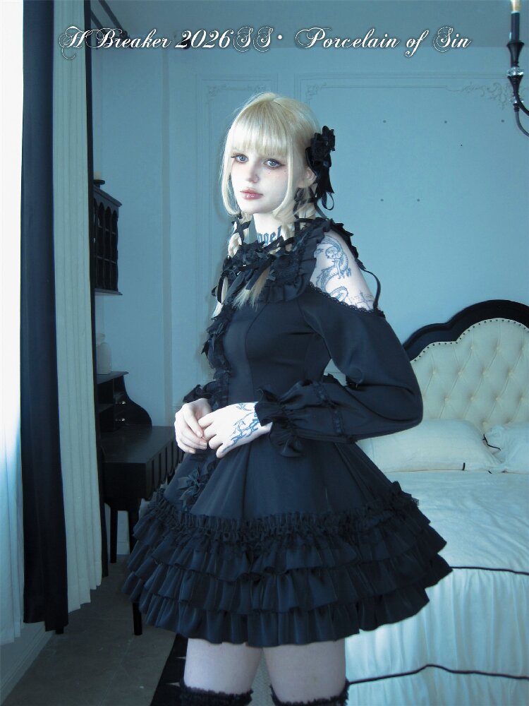 Satin Short Long Sleeve Skirt【s0000016389】