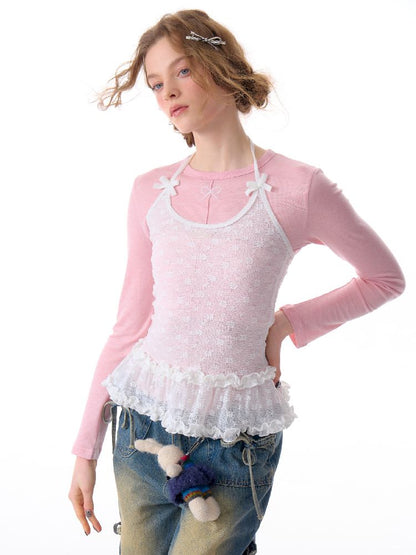 Hollow Hanging Neck Vest Camisole【s0000011677】