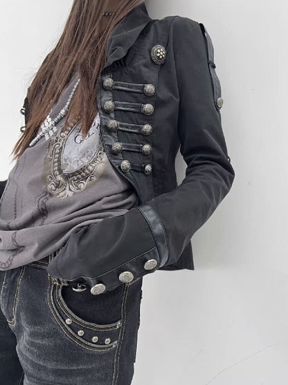 Washed Cotton Napoleon Jacket【s0000015909】