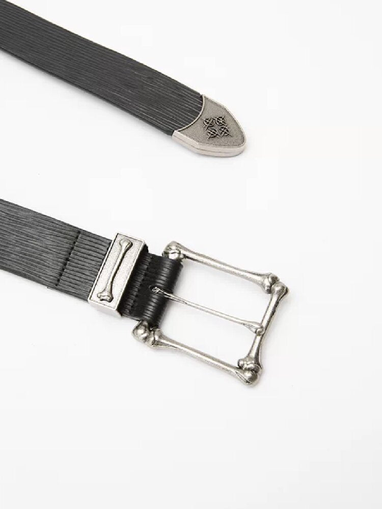 Embossed Leather Niche Belt【s0000018276】