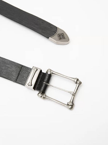 Embossed Leather Niche Belt【s0000018276】