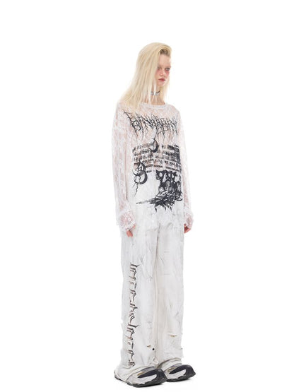 Oversized Gender-Neutral Layered T-Shirt【s0000012989】