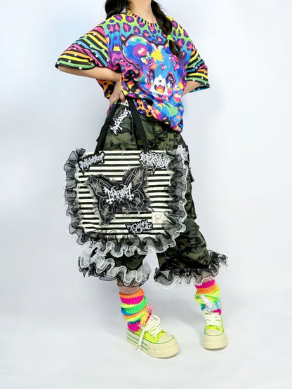 Rainbow striped leggings socks【s0000013298】