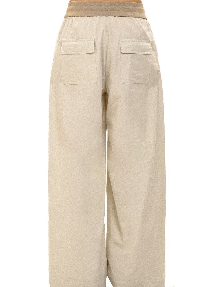 Threaded Waist Drawstring Pants【s0000017438】
