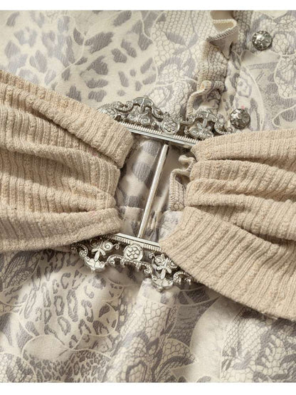 Vintage Punk Patchwork Knit Dress【s0000014651】