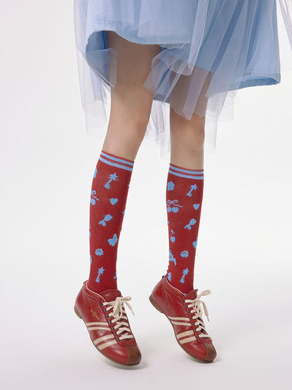 Illustration Mid Calf Socks [S0000010519]