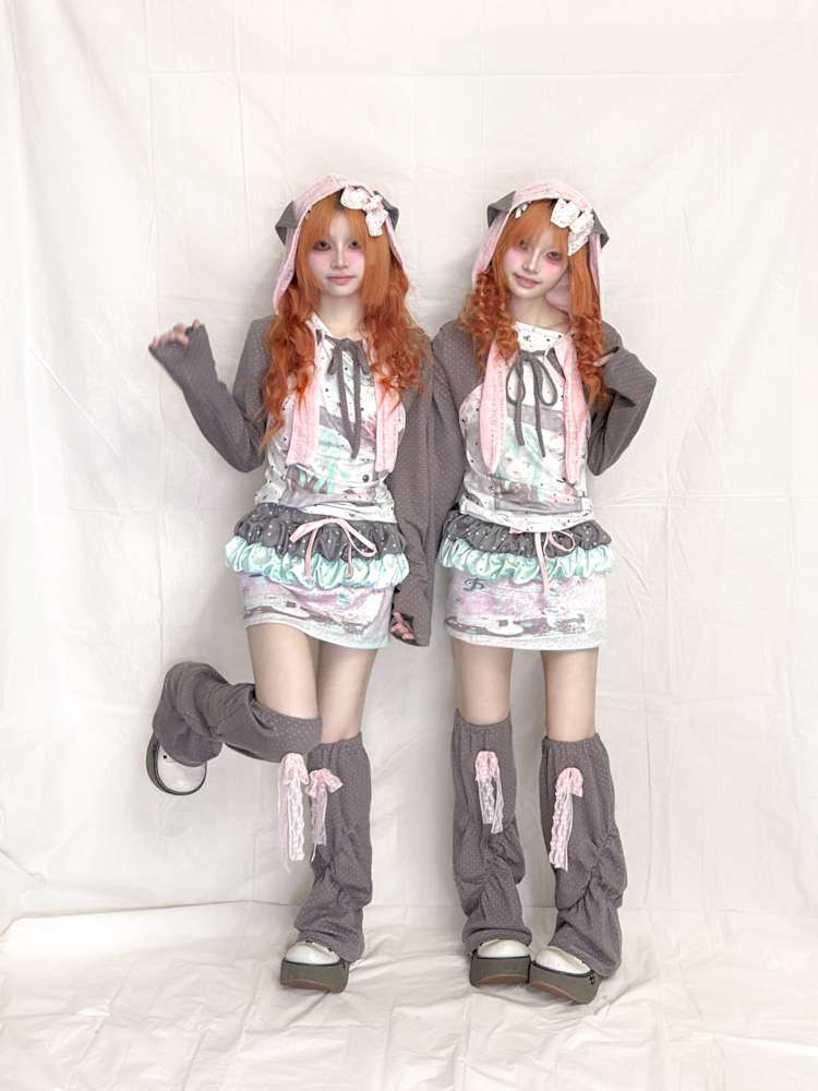 Cream Flower Bud Trim Skirt【s0000015202】