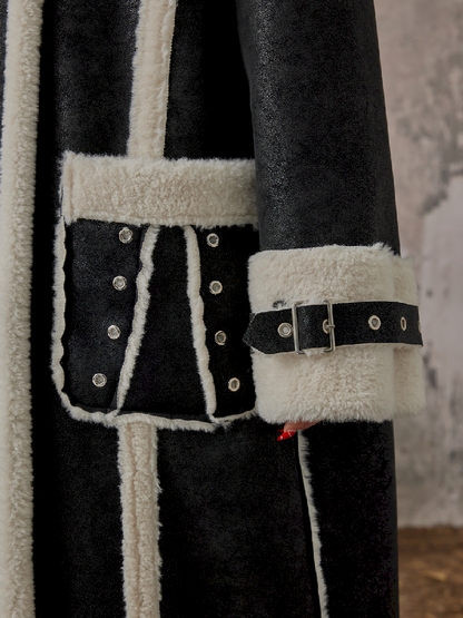 LONG LAMB WOOL FUR COAT [S0000010976]