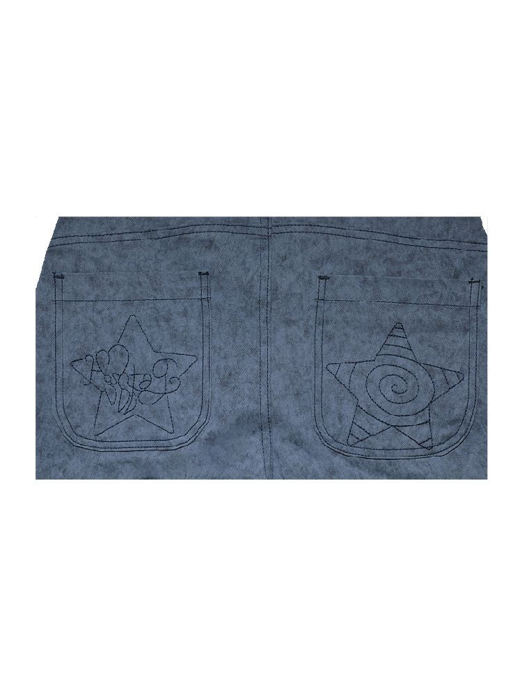 Stars Old Illustration Wide Leg Pants【s0000012202】