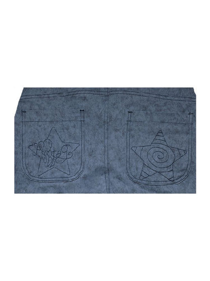 Stars Old Illustration Wide Leg Pants【s0000012202】