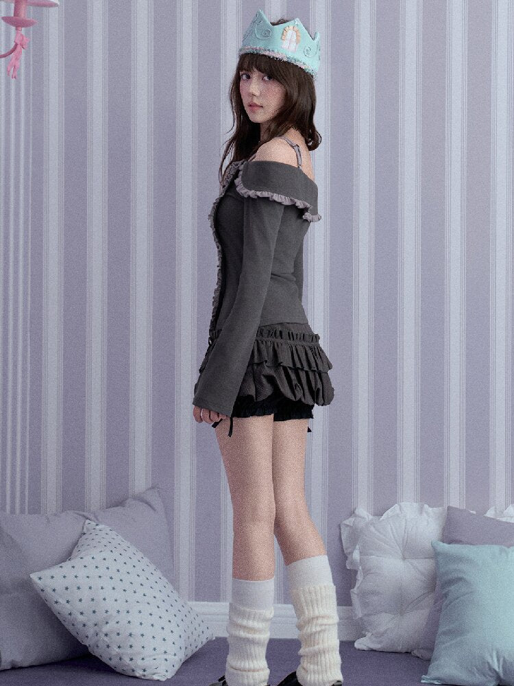 Souffle Double Waist Skirt Pants【s0000017866】