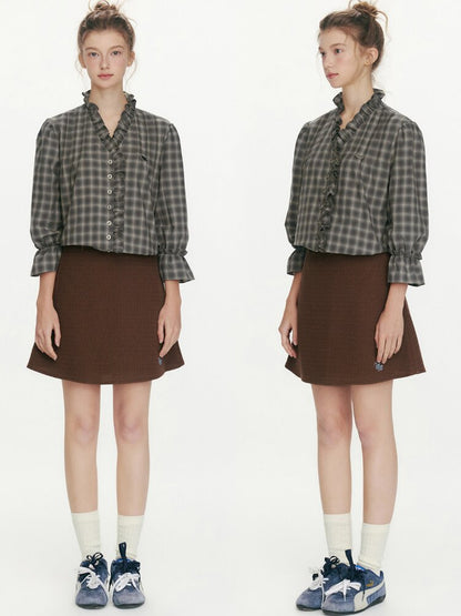 Modern Stitching Brown Mermaid Skirt【s0000015678】