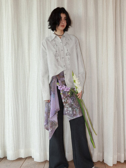 Twilight Printed Bell Bottoms【s0000015456】