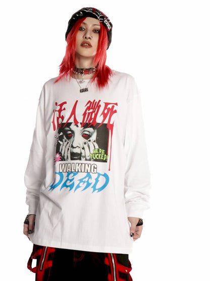 American punk subculture long-sleeved sweatshirt【s0000014376】