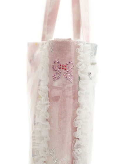 PVC Printed Illustration Girl Bag【s0000017449】