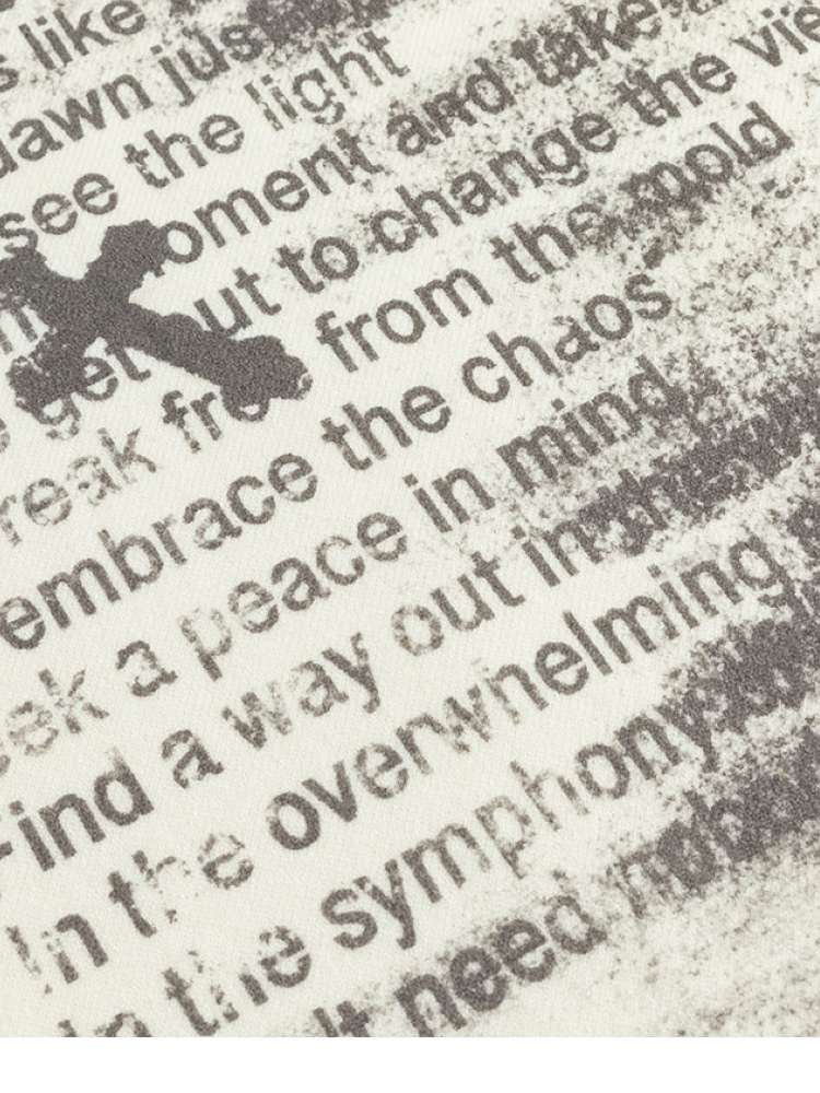 Graffiti Bat Sleeve Pleated Sweater【s0000014669】