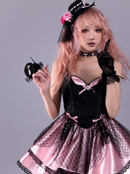 Baroque Relief Black Puffy Skirt Jsk【s0000016223】