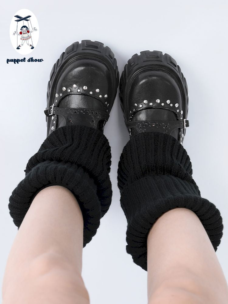 Red plaid thick bottom shoes【s0000013360】