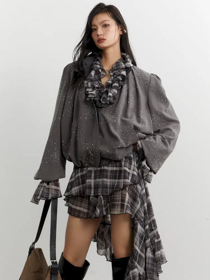 Diamond Pleated Short Jacket【s0000014035】