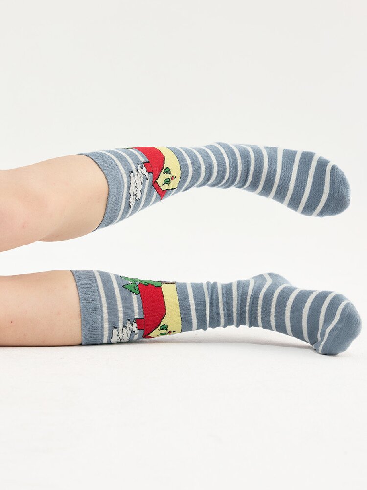 Striped Bear Little House Socks【s0000018722】