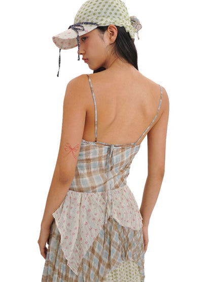 Layered hem irregular halter dress【s0000013449】