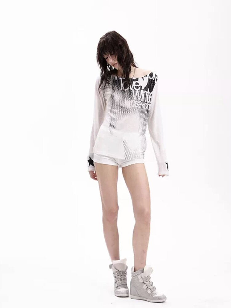 Lyocell Off-Shoulder Long Sleeve【s0000018293】