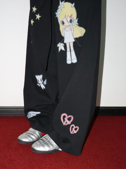 Illustration Print Sweatpants【s0000018663】