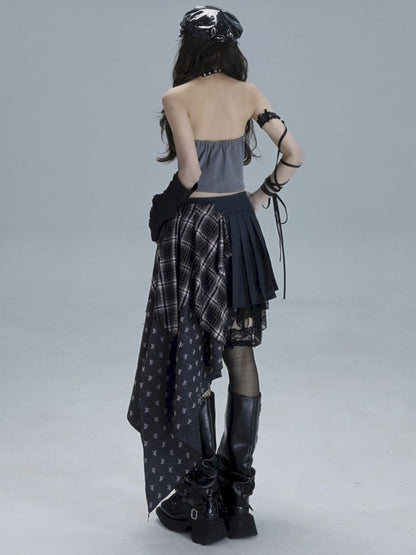 Irregular embroidery half-body skirt【s0000013484】