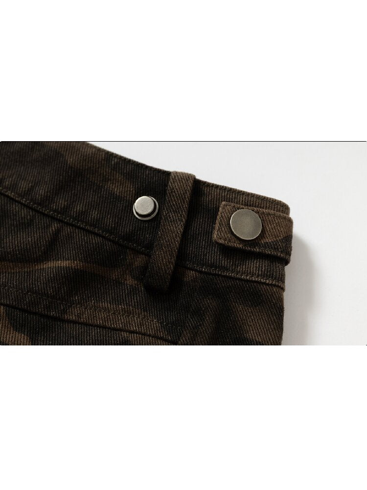 Vintage Distressed Camo Pants【s0000018556】