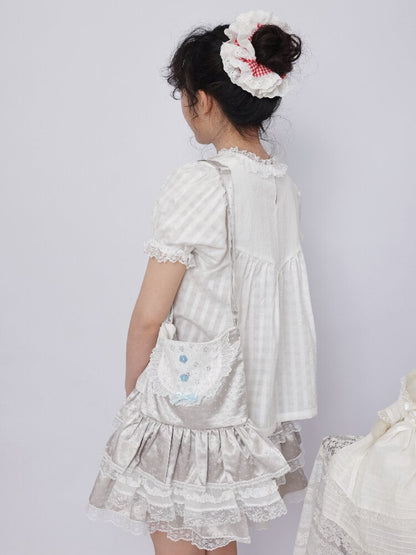 Vintage Plaid Embroidered Shirt【s0000017483】