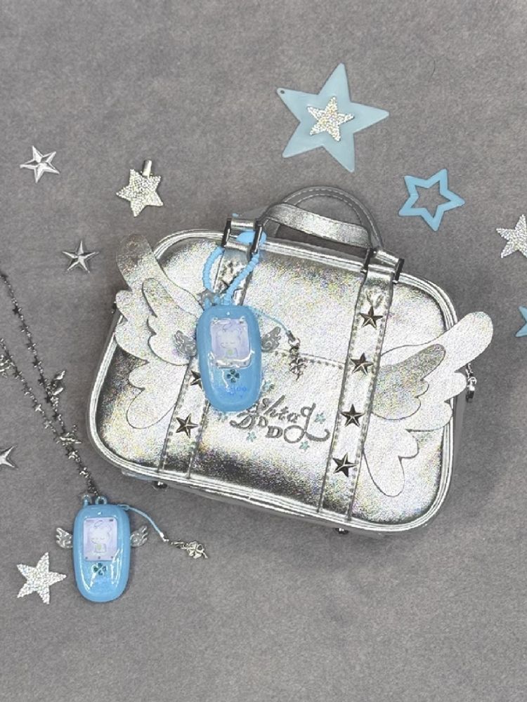 Clover Wings Angel Vintage Cell Phone Necklace【s0000012204】