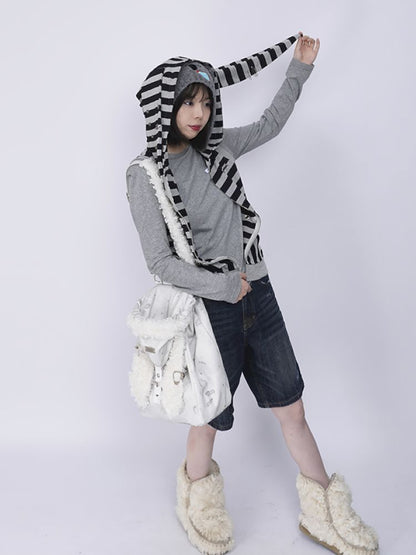 Setting rabbit ears shoulder bag 【s0000013725】