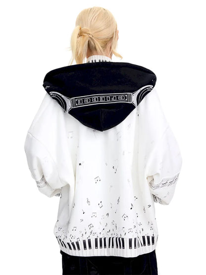 Headphones Embroidered Hoodie Jacket【s0000014098】