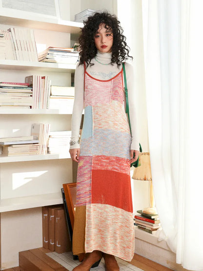 Knit Stretch Spaghetti Strap Dress【s0000013985】