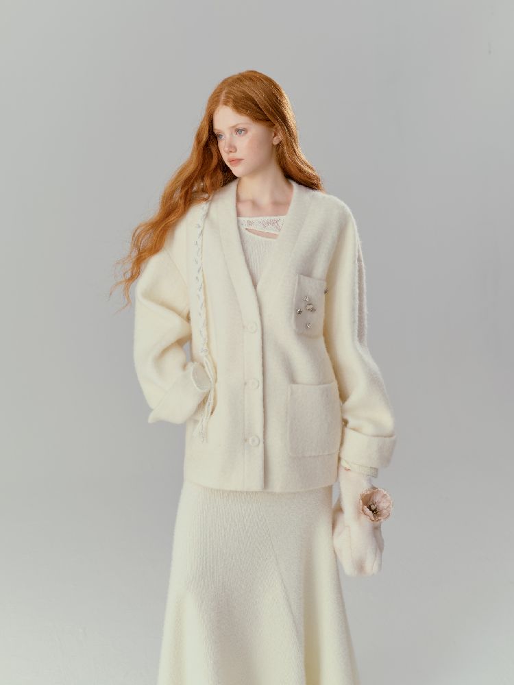 Slim irregular wool knit sweater【s0000012138】