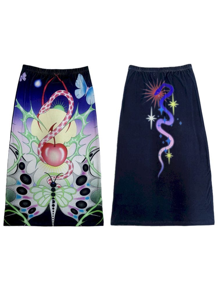 Stretch Casual Halter Long Skirt【s0000012465】