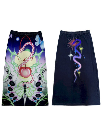 Stretch Casual Halter Long Skirt【s0000012465】