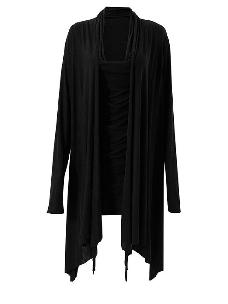 Stretched Lyocell Swaying Collar Cardigan【s0000019002】