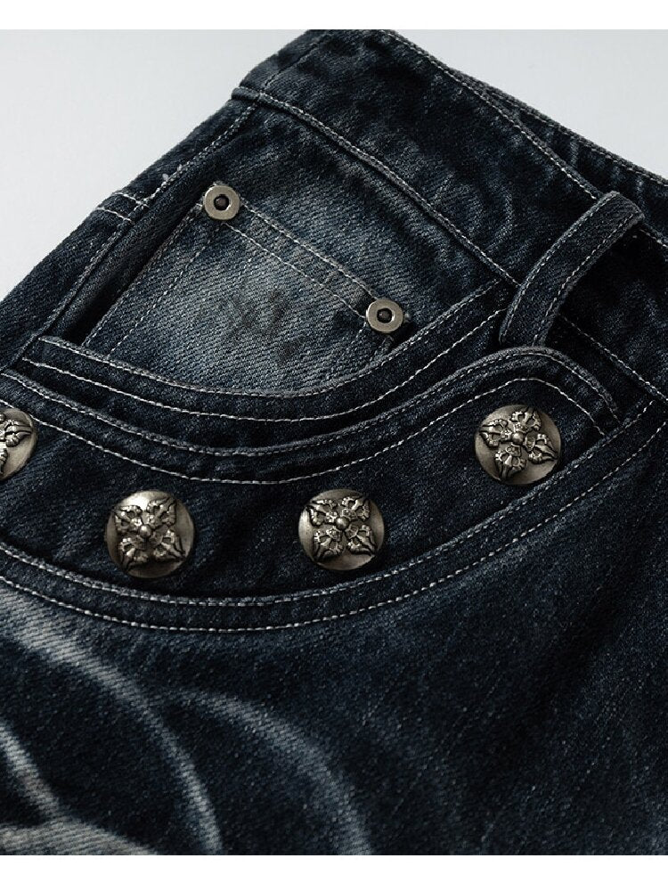 Hot Drill Heavy Wash Denim Pants【s0000016977】