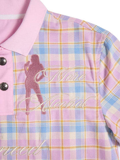Dance Floor Climax Plaid T-Shirt【s0000016962】