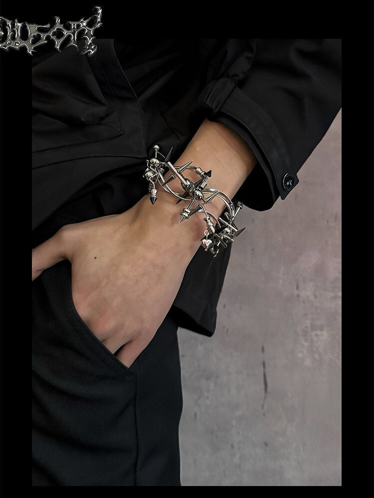 Avant-Garde Punk Futuristic Bracelet【s0000018880】