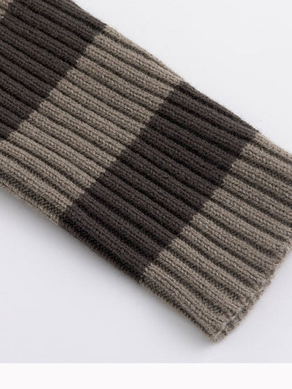 Ripped Stripe Print Wool Knitwear【s0000015448】