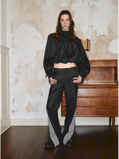 Patchwork Straight Suit Pants【s0000011608】