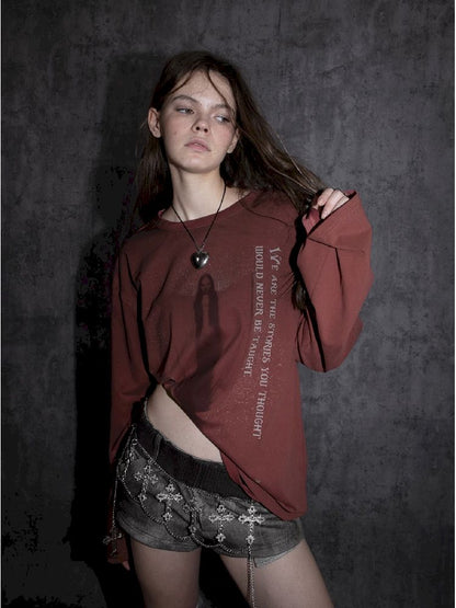 Basic Round Neck Long Sleeve T-Shirt【s0000011265】