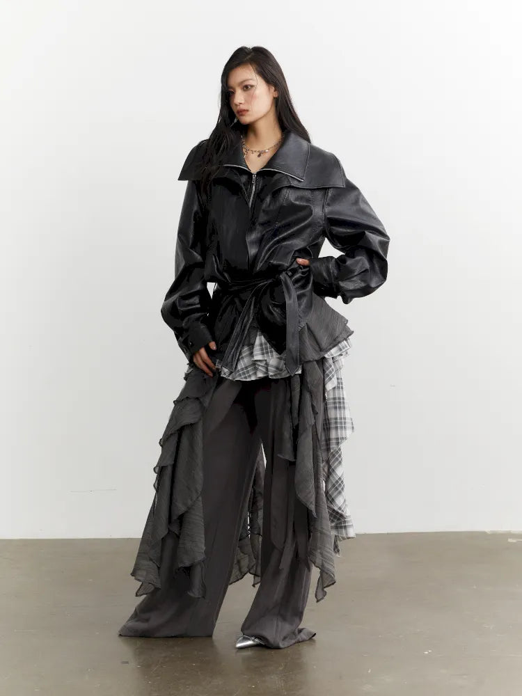 Stitching Irregular Ruffle Versatile Sundress【s0000014033】