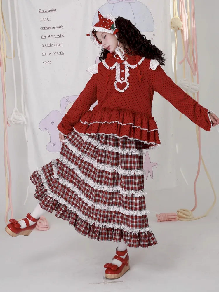 Lolita Showa-Era Girl Adorable Niche Half-Skirt【s0000014105】