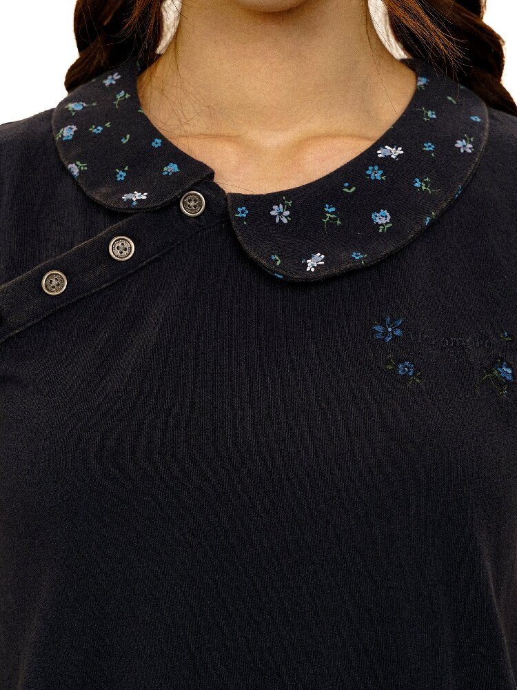 Hand Painted Floral Short Sleeve【s0000017918】