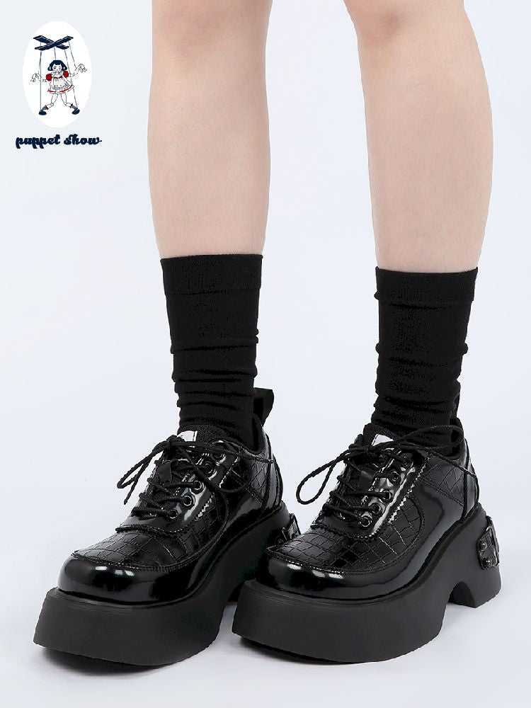 Metal Punk Style Small Leather Shoes【s0000011725】