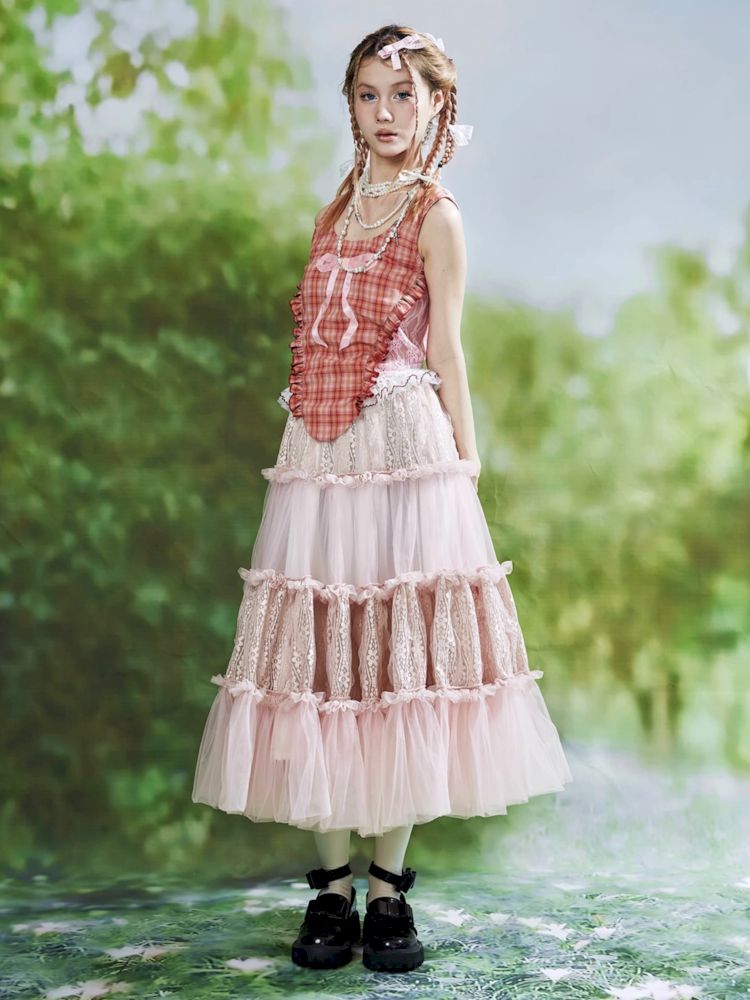 Lolita Sweet Cute Teenage Halter Skirt [S0000008764]